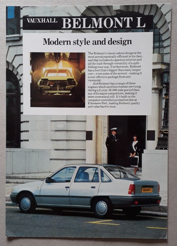 Vauxhall belmont brochure - belmont, /
