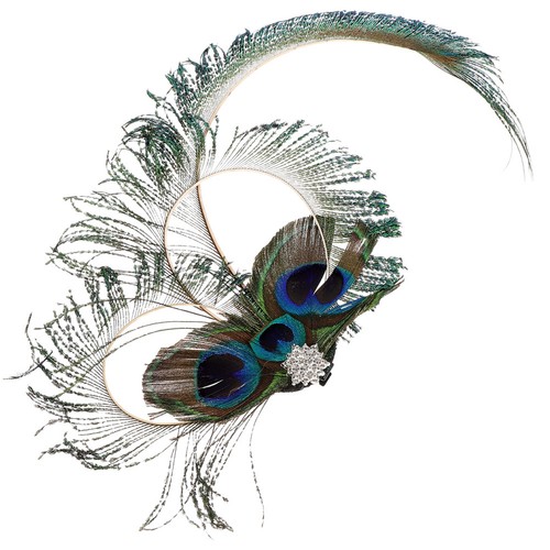 Peacock fascinator - ,