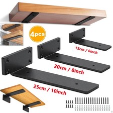 4 Heavy Duty Black Steel Shelf