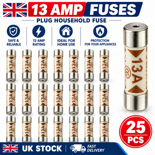 25x 13a domestic fuses plug - 13a,