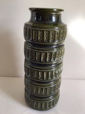 Scheurich 268/ 40 Vintage West German Pottery Floor Vase Green 50s/60s