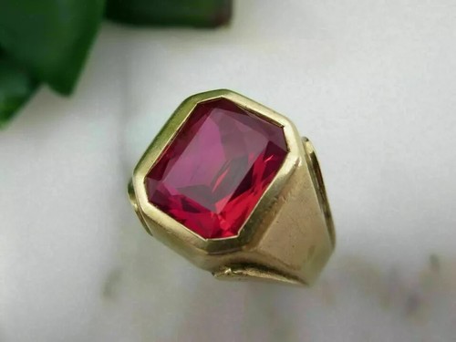 Simulated red ruby - ct,