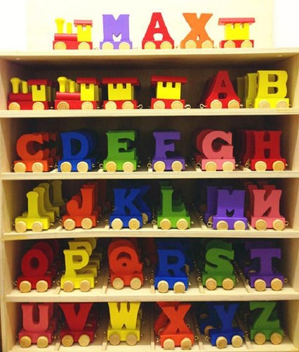 Alphabet wooden colourful - alphabet,