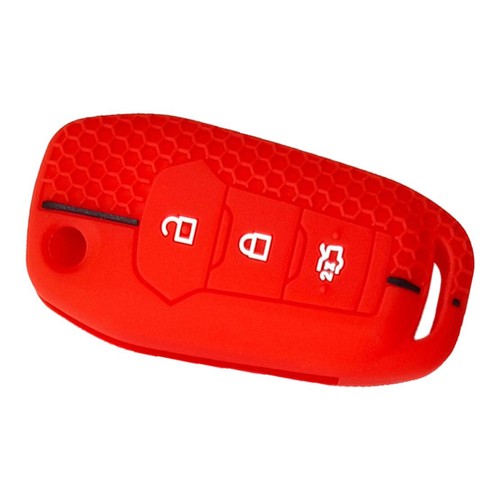 Red silicone remote key - silicone,