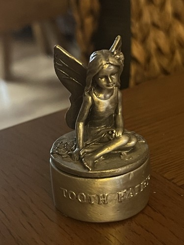 Vintage pewter tooth fairy - pewter,