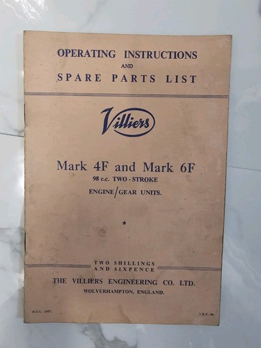 Original villiers mark 6f - mark, &