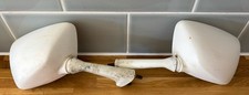 Genuine Yamaha TZR250 Mirrors in White. TZR 250 - Rare Item -  2MA? 1KT ? 3MA?