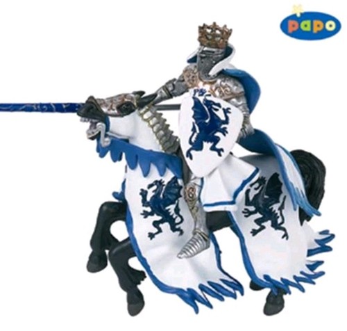 Papo blue dragon king knight - dragon,