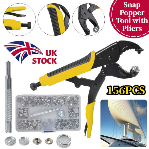 156pcs pliers press studs - 156pcs,