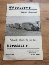 Vintage Leaflet Woodcock’s
