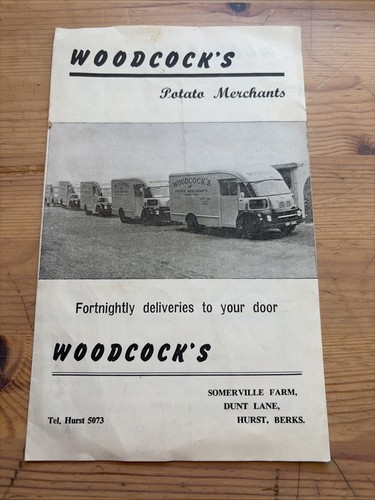 Vintage leaflet woodcock - leaflet, woodcock’s