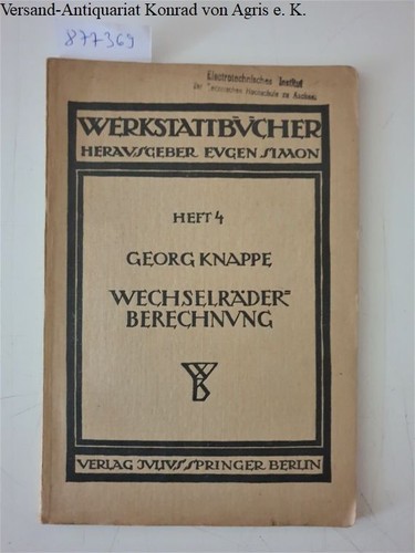 Wechselräderberechnung für