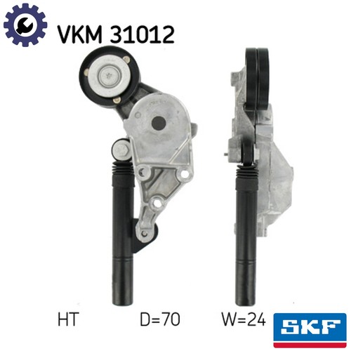 Belt tensioner vribbed - tensioner,