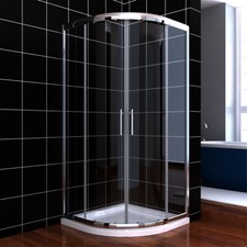 Quadrant Shower Enclosure and Tray Walk In Corner Cubicle Glass Screen Door