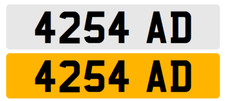 personal private cherished registration numbers 4254 AD - om retention