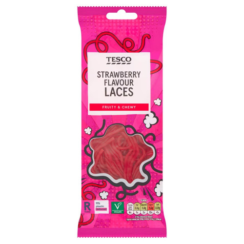 Tesco strawberry laces - x, 4