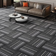 Grey Lines Carpet Tiles 5m²