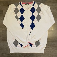 Golfing style White Blue Grey