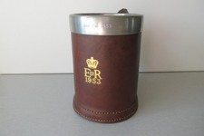 Queen Elizabeth 11 Coronation Pewter and Leather Tankard