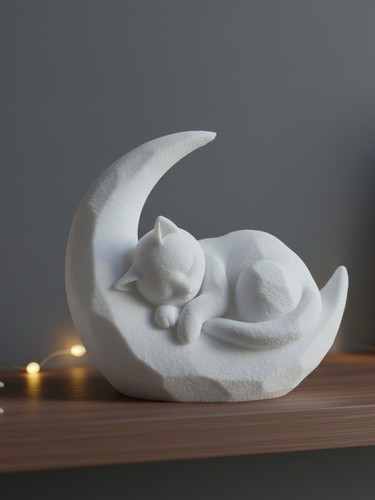 Sleeping kitten crescent - kitten, on