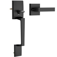 Black Front Door Handle No