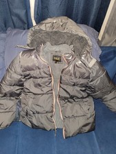 Boys LARGE Black Puffer Coat
