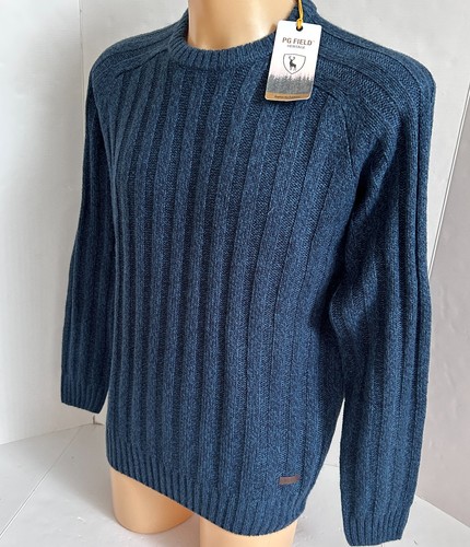 Field jumper blue chunky - field,