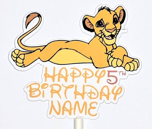 Lion king cake topper - king,