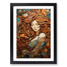 Pebbles Nouveau No.2 Framed