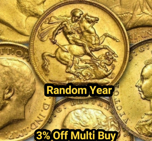 Half 22ct gold sovereign - half,