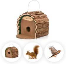 2 in 1 Small Wooden Food Squirrel Feeder Wild Bird Garden Nesting Box & Table UK