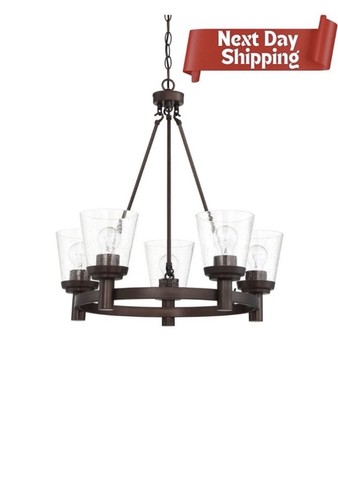Barn light wagon wheel - 5-light,