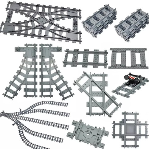 Lego compatible train tracks - train,