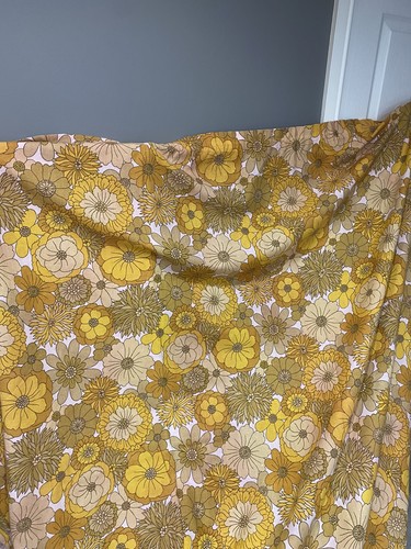 Vintage 70s yellow flower - vintage,