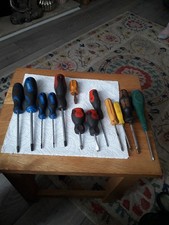 Large Collection Of Torx Screwdrivers Also Some Posi Drive And Flat Head