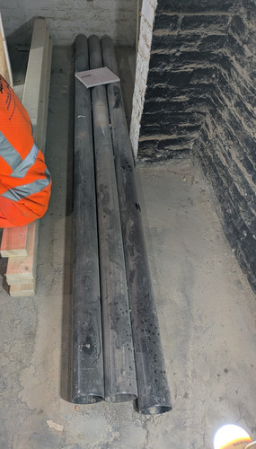 Plastic pipes grey 100 mm - ,