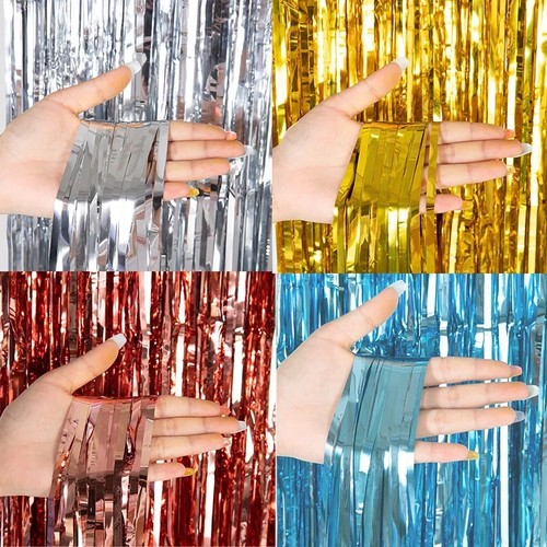 Foil fringe tinsel - 2m-3m,