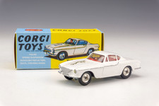 Vintage Corgi Toys 258 The Saint's Car - Volvo P1800 - Re-paint In Replica Box