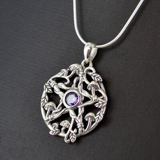 Pentagram Rooted Purple 925