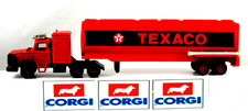 Corgi LEYLAND SCAMMELL 3-Axle Truck & TEXACO FUEL ROAD TANKER 2-Axle Trailer VGC