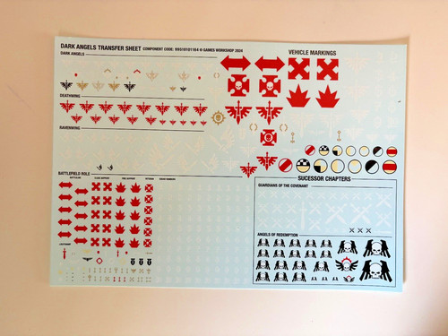 Dark angels new - dark, sheet