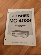 Fisher MC 4038  Stereo System Service Manual