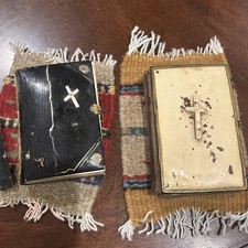 Two small antique czec prayer - antique,