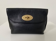 Mulberry  Darley Black Leather Cosmetic Pouch/Clutch. Excellent condition. 