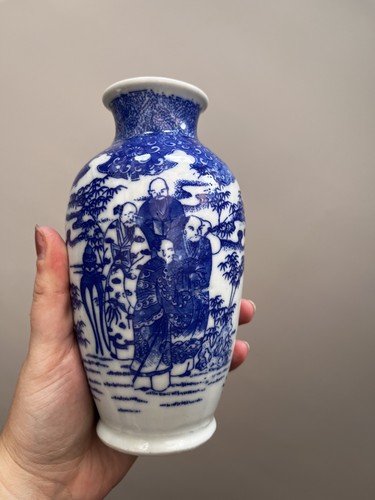 Vintage chinese blue - vintage, white