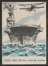 BARRATT-NAVAL SHIPS 1939 (PLAIN BACK)-#04- HMS ARK ROYAL