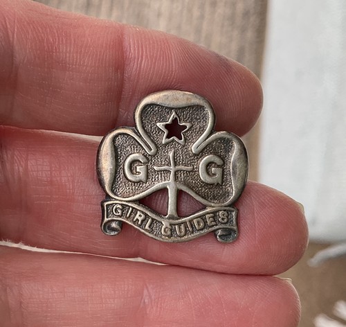 Vintage silver hmark pin badge - vintage,