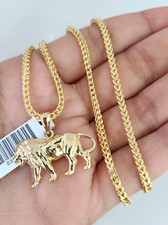 10k Gold Franco Chain Lion