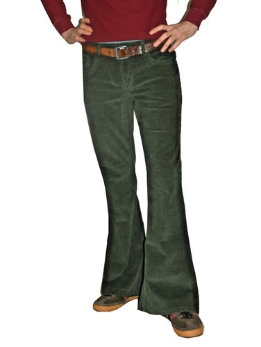 Flares green mens stretch - stretch, bell