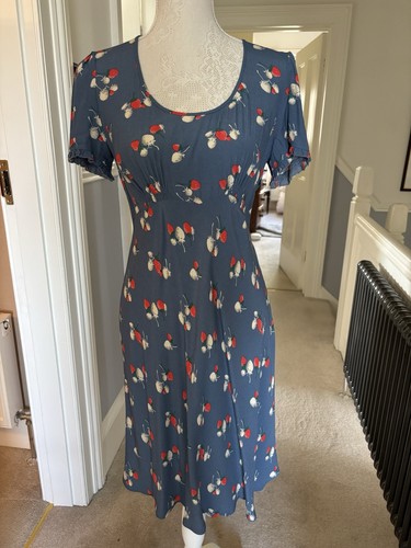 Blue cath kidston midi dress - blue,